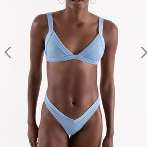 OneOne Swimwear SET Bikini Baby Blue Light Small Jesse Kameron Cheeky